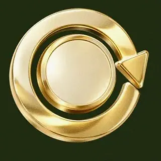 Gold circular arrow — Savaspin